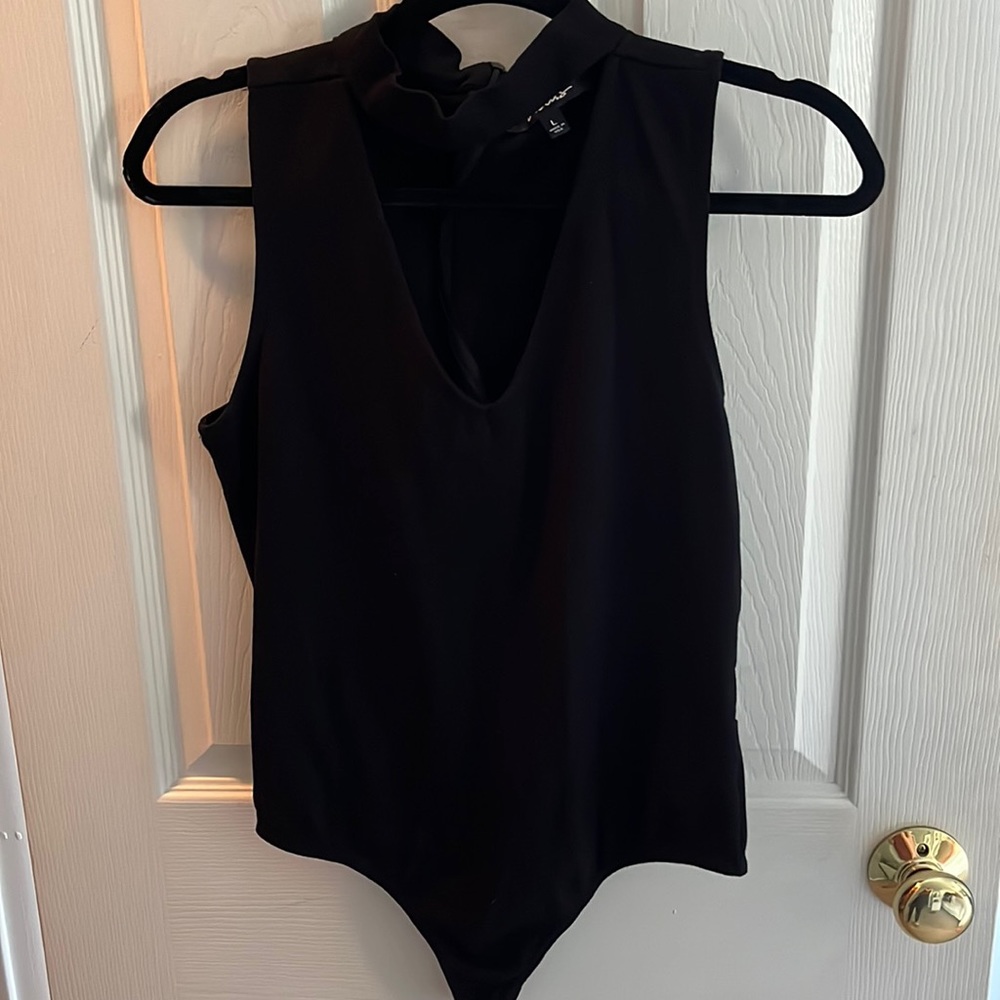 LULUs black cut out body suit